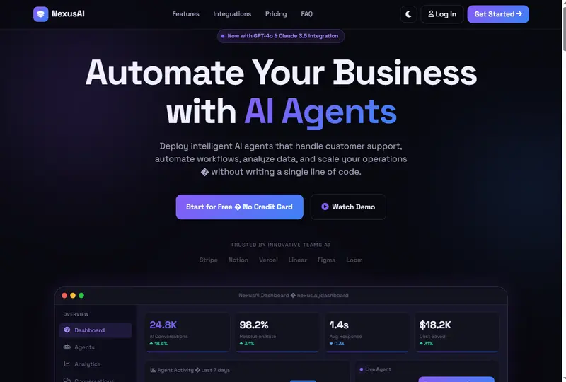 Nexus Ai Dashboard