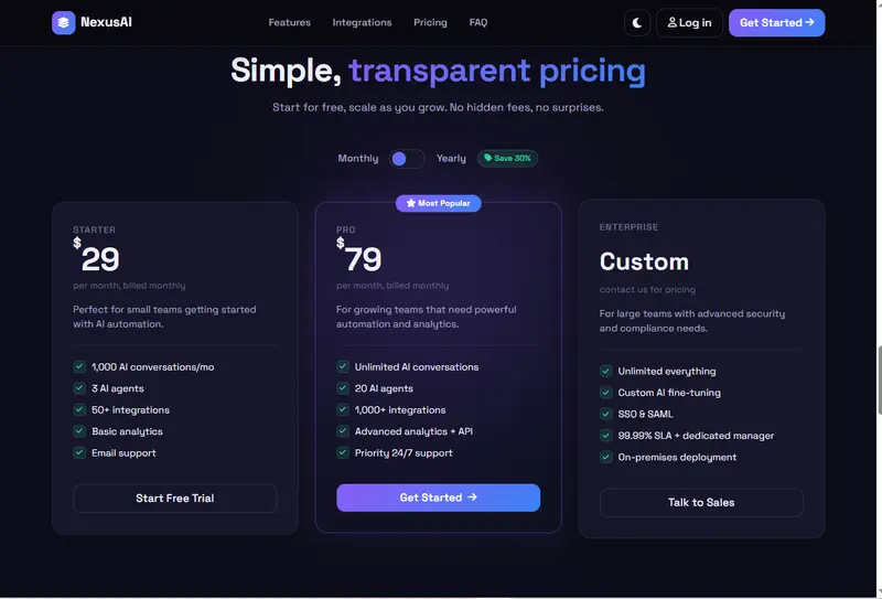 Nexus Ai Pricing